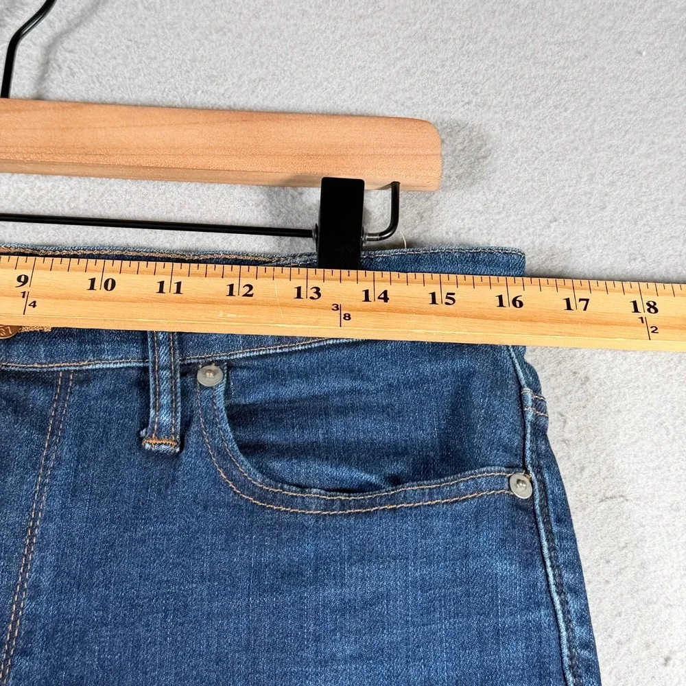 Madewell High Riser Skinny Jeans Dark Wash Blue B7131 Womens Size 31 Stretch‎